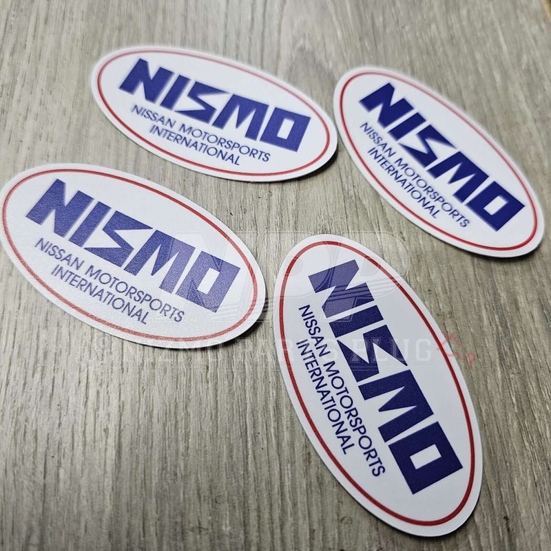 Load image into Gallery viewer, Nissan 40th Anniversary NISMO Oval Old Logo Sticker - NizmoPartsPlug