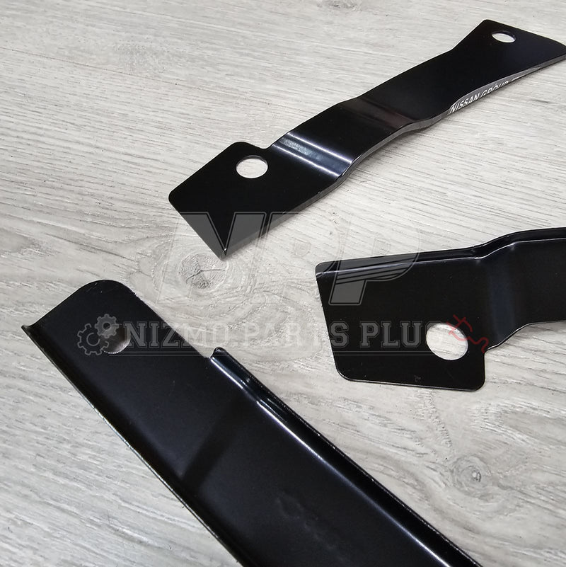 Load image into Gallery viewer, Nissan R34 Skyline GT-R Front OEM Lip Spoiler Mounting Bracket Kit - NizmoPartsPlug