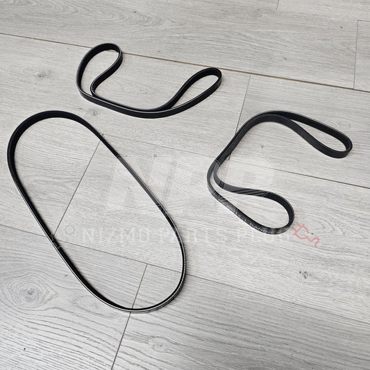 Juego de correas accesorias para Nissan R34 Skyline GTR (A/C|P/S|ALT)