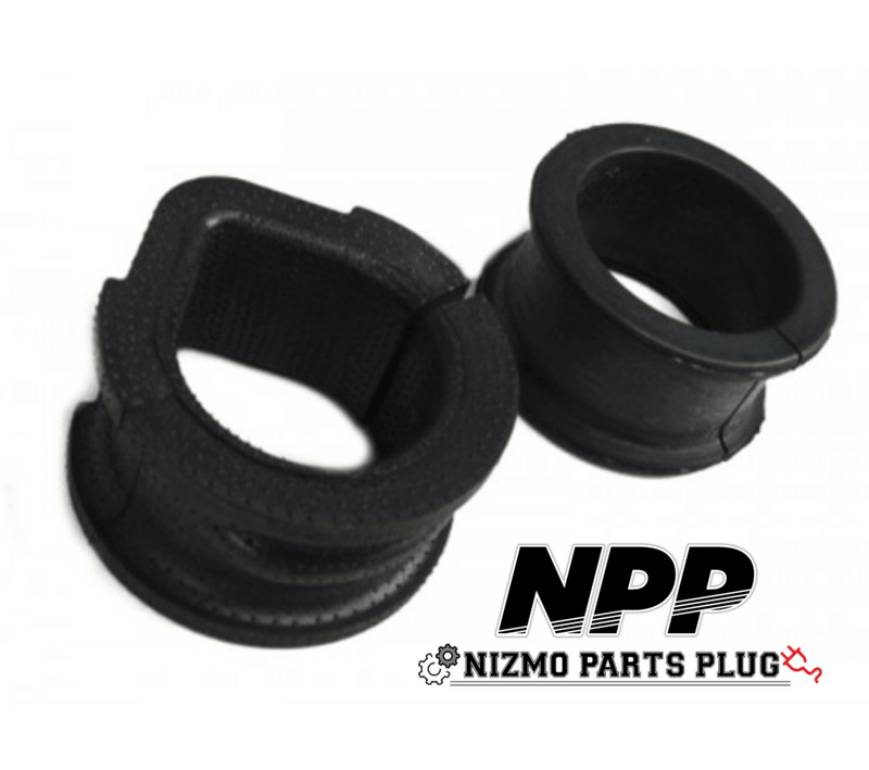 ギャラリービューアに画像をロードする, New black OEM rubber rack bushings for Nissan R34 GTT Skyline.