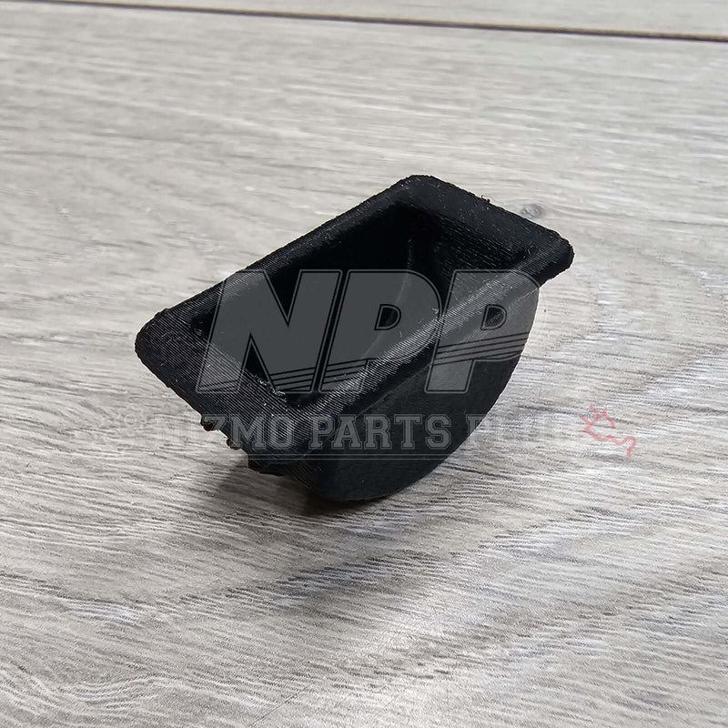 Load image into Gallery viewer, Black 3D-printed center console coin pocket for Nissan Silvia S14 and S15.