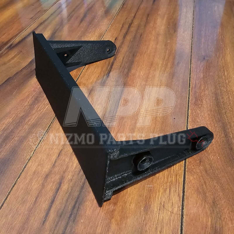 Cargue la imagen en el visor de la galería, Black Mirai Mamoru single-din radio delete mask cover for Nissan R32, R33, and S14 on a wood surface.