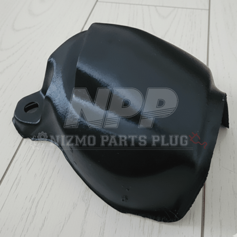 Load image into Gallery viewer, Black reproduction wiper motor cover for Nissan R32 Skyline, in new condition.