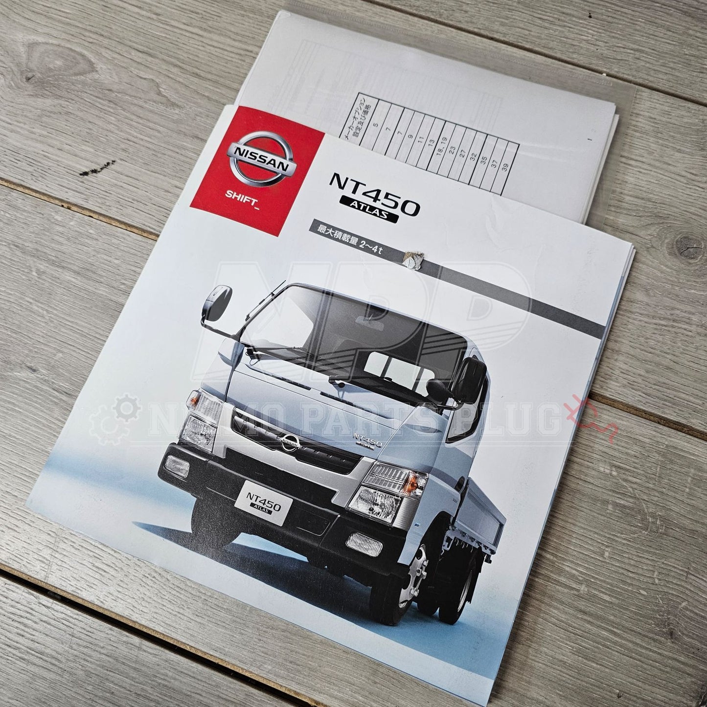 AuthenticWear Japan Nissan NT450 Atlas Factory Sales Booklet - NizmoPartsPlug