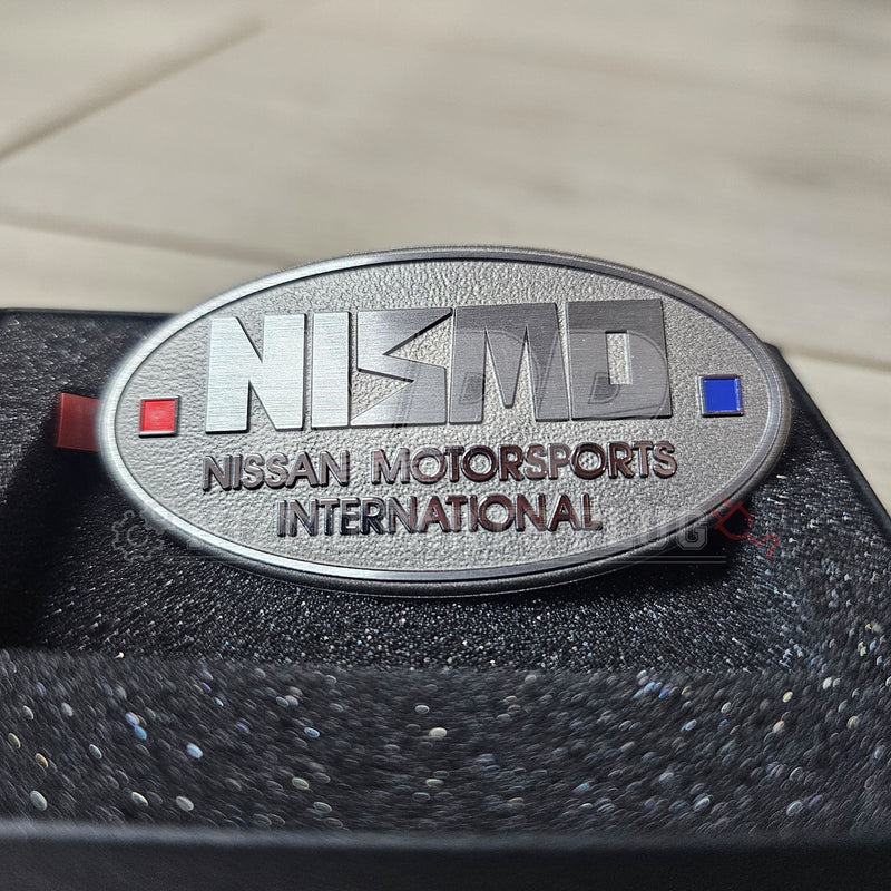 Load image into Gallery viewer, Nissan 40th Anniversary NISMO Old Logo Rear Emblem - NizmoPartsPlug