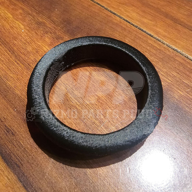 Load image into Gallery viewer, Black 3D-printed R34 Skyline ignition ring cover featuring a textured finish on a wooden surface.