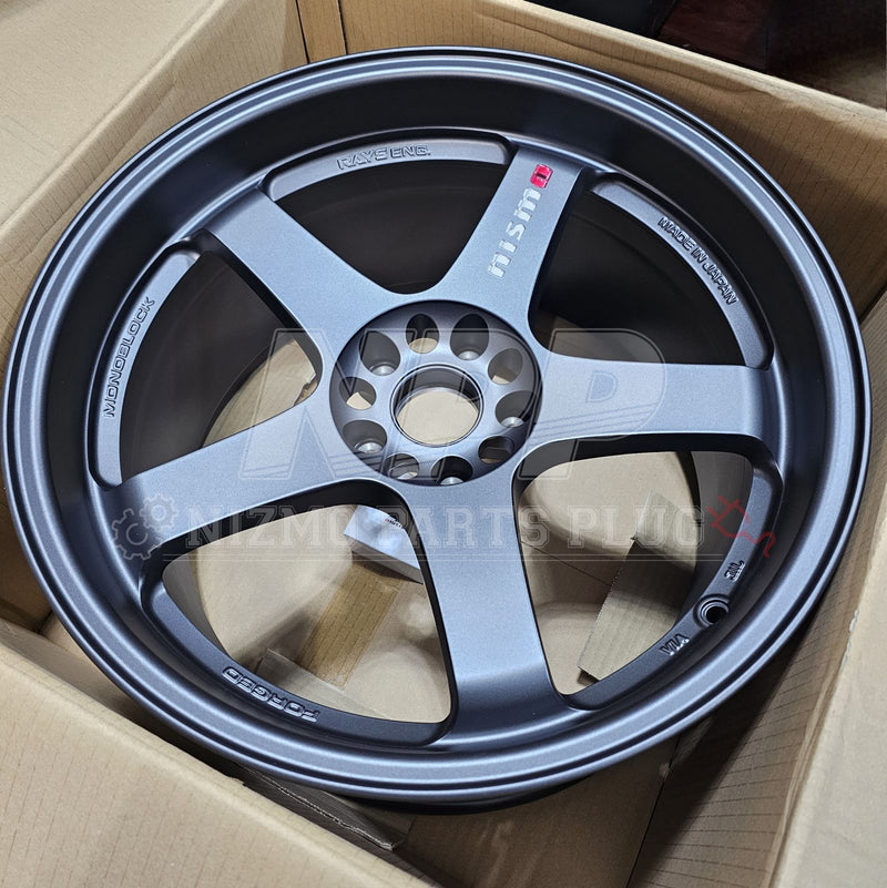 Load image into Gallery viewer, NISMO Aluminum Road Wheel LM-GT4 MATT-GUN Black 19X10.5 15 5X114.3 (4 Wheels)