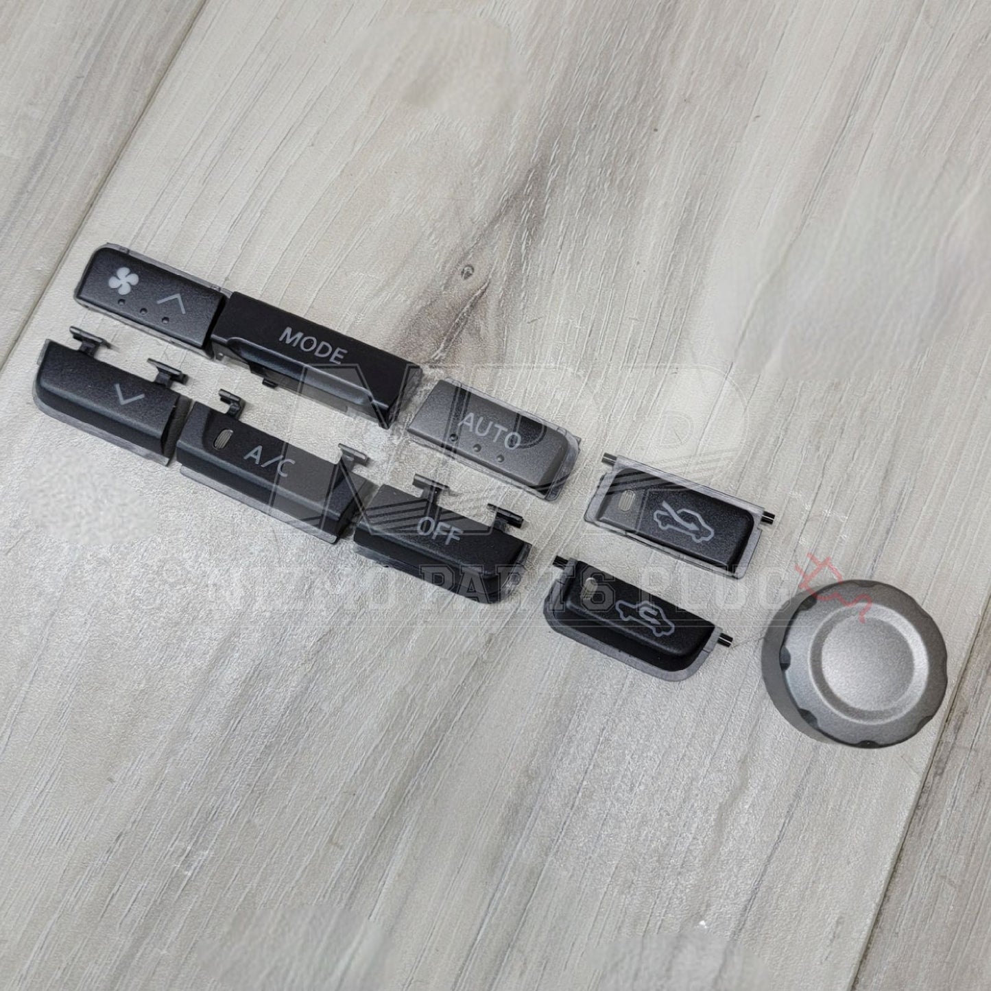Nissan R34 Skyline GTR AC Controller Button Refresh Set - NizmoPartsPlug