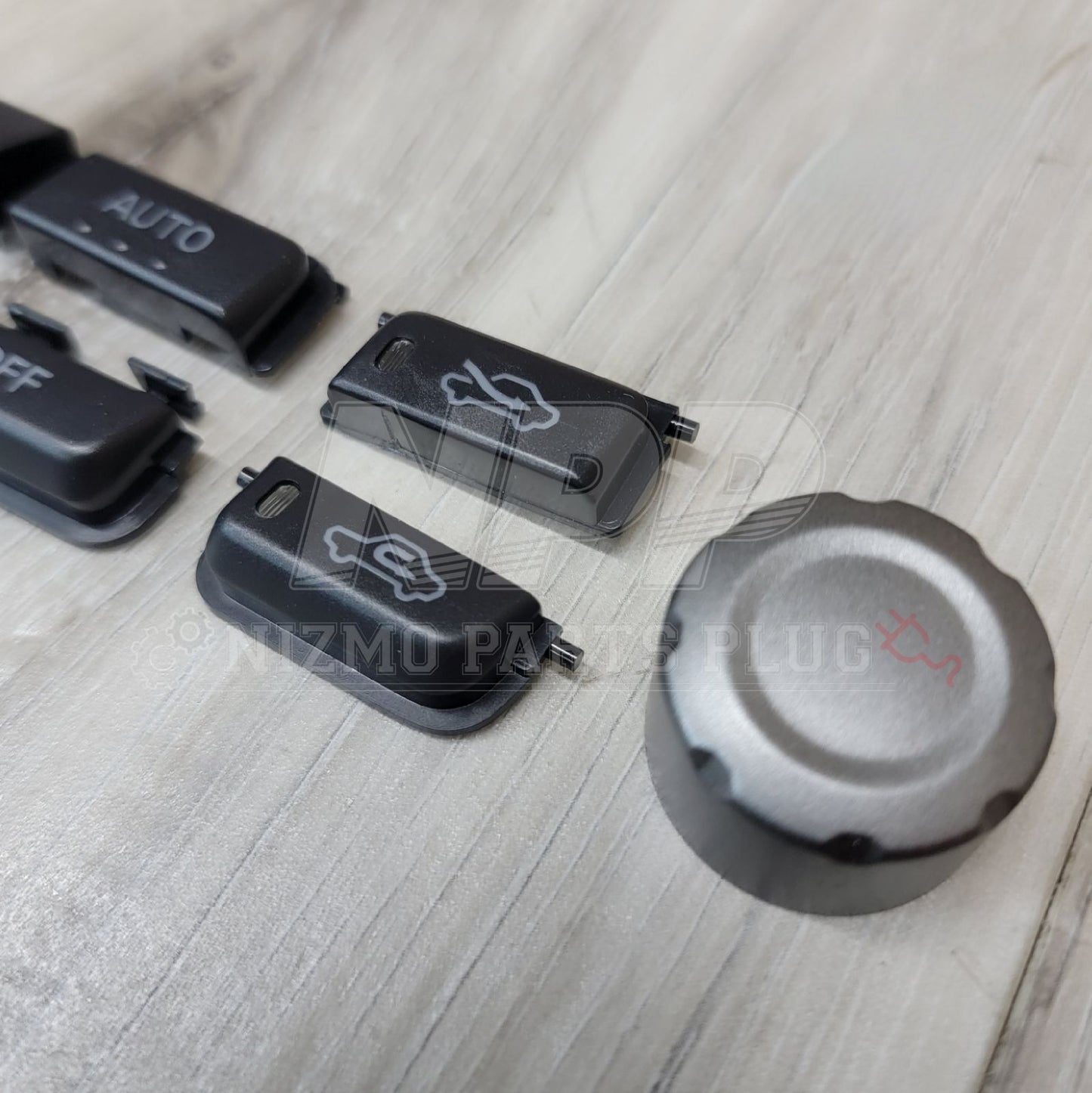 Nissan R34 Skyline GTR AC Controller Button Refresh Set - NizmoPartsPlug