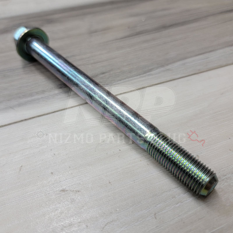 Load image into Gallery viewer, New Nissan R33/R34 Skyline front upper control arm pin bolt with iridescent zinc finish.
