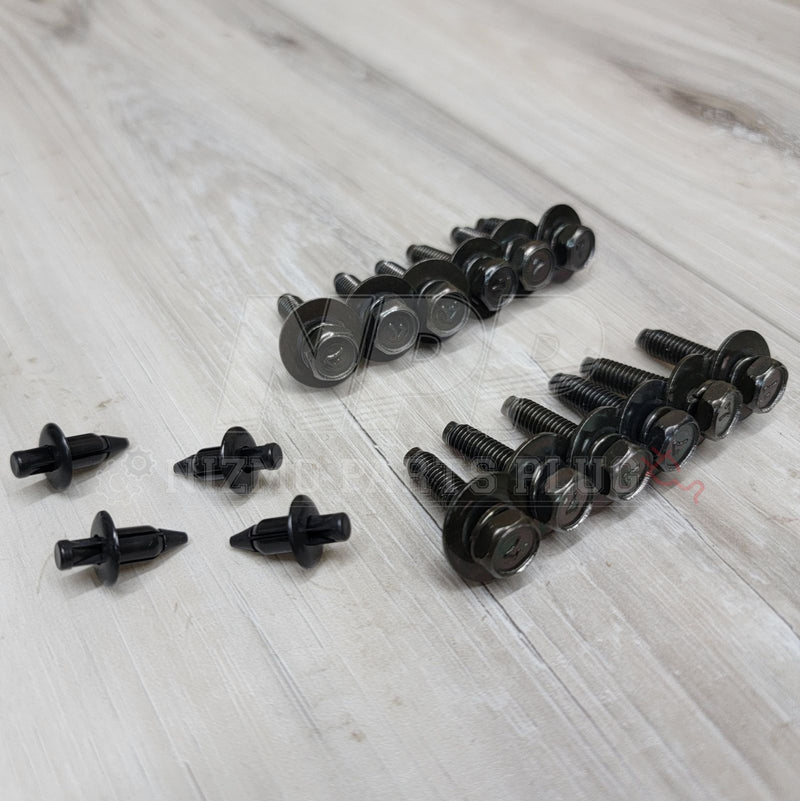Load image into Gallery viewer, Nissan R34 Skyline GTR V-Spec Rear Diffuser Fin Mounting Set - NizmoPartsPlug
