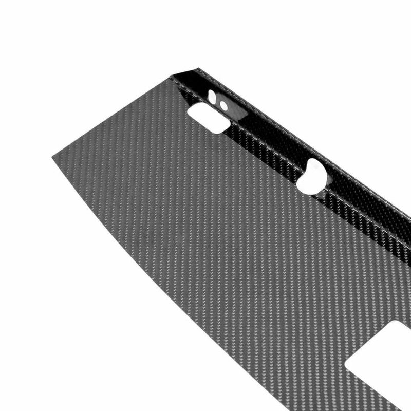 Load image into Gallery viewer, Glossy dry carbon fiber cooling panel for Nissan Skyline GT-R R32, R33, or R34 with pre-cut mounting holes.