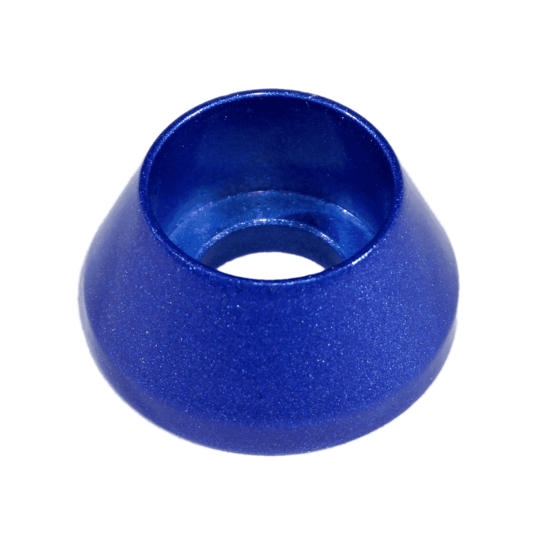 Cargue la imagen en el visor de la galería, Blue billet timing cover dress-up fastener cup for Nissan 300ZX Z32. New condition.