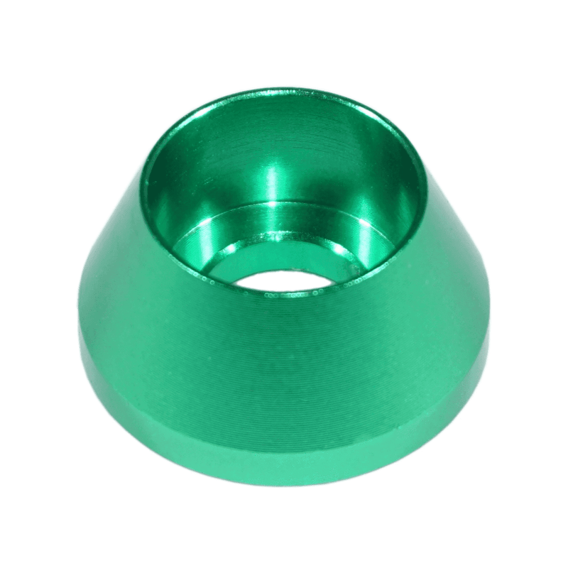 Load image into Gallery viewer, Green billet aluminum valve cover fastener washer for Nissan Skyline GT-R RB26DETT engine.