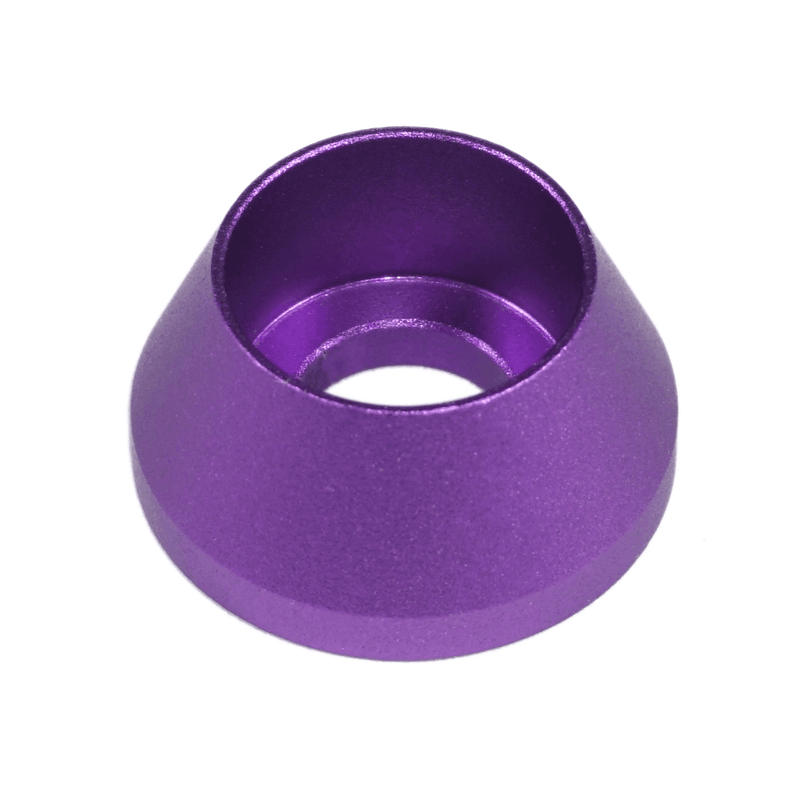 ギャラリービューアに画像をロードする, Purple billet aluminum bed rope hook fastener for '05-'23+ Nissan Frontier (D40/D41).