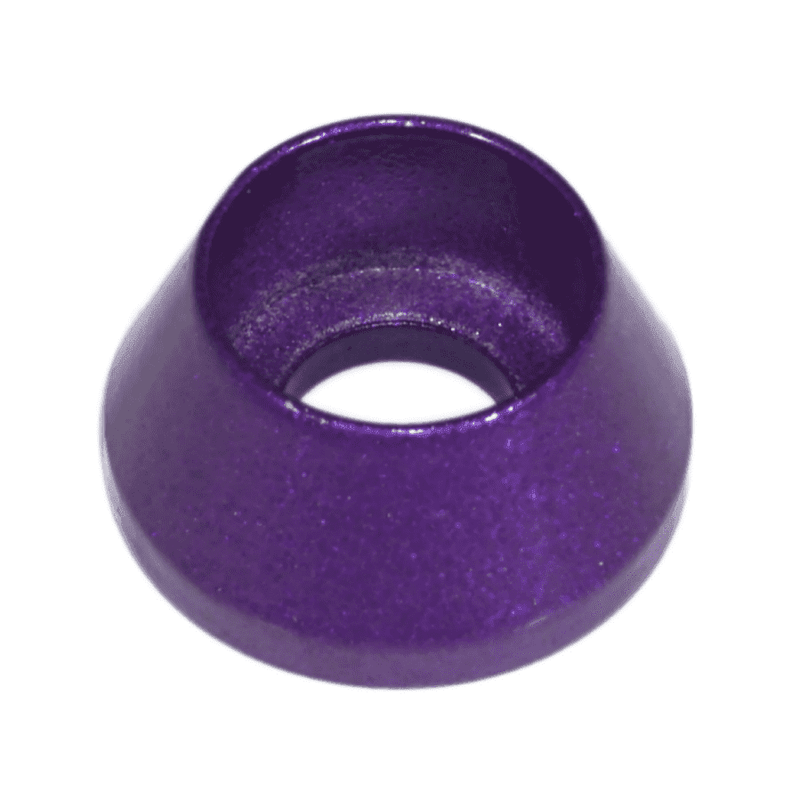 Load image into Gallery viewer, Purple billet aluminum valve cover fastener washer for Nissan Skyline GT-R RB26DETT.