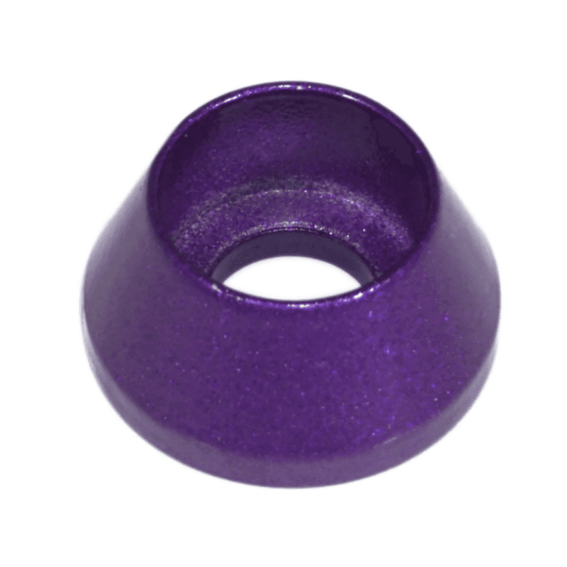 Load image into Gallery viewer, Purple ZSPEC finishing washer for '90-'99 Nissan 300ZX Z32 battery cable bracket.