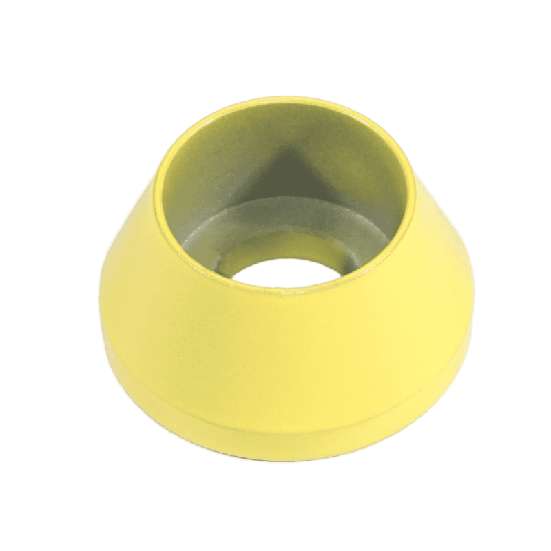 Cargue la imagen en el visor de la galería, Yellow billet aluminum fastener dress-up washer for 1990-1996 Nissan 300ZX Z32 timing covers.