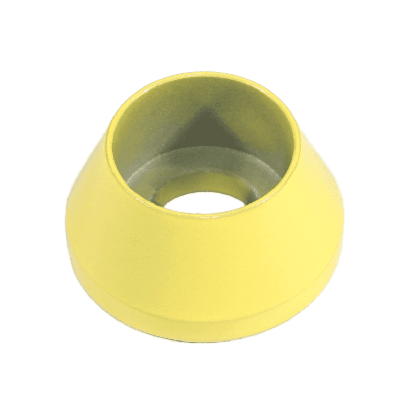 Load image into Gallery viewer, Bright yellow billet fastener washer for Nissan Skyline RB26DETT valve cover kit.
