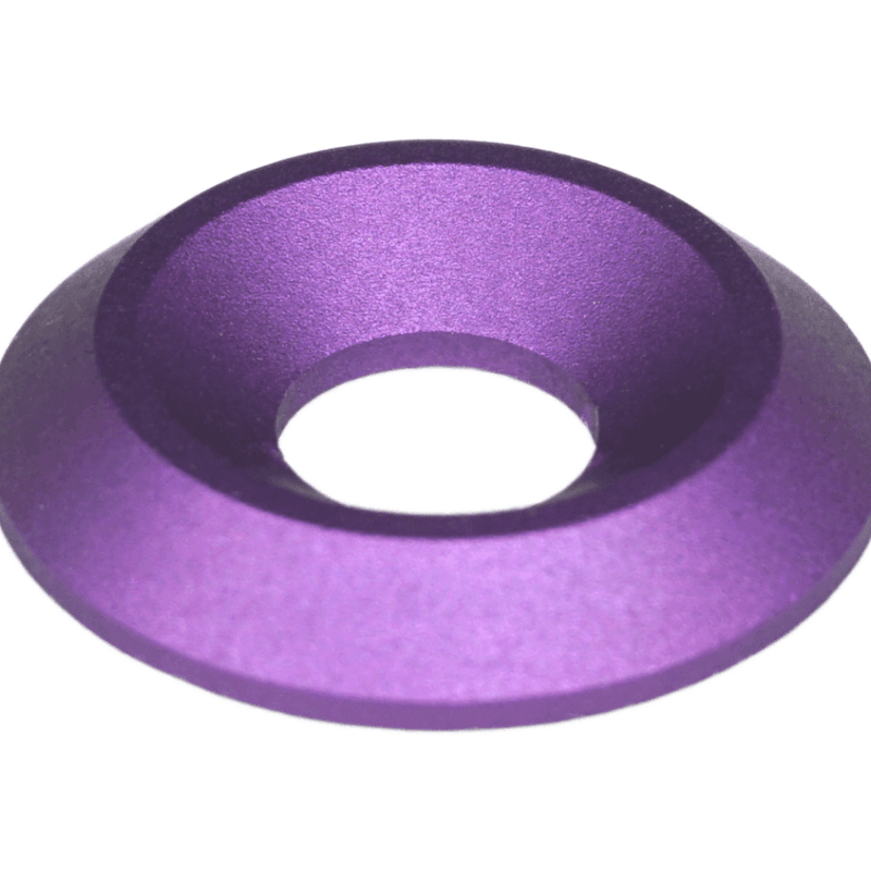 Cargue la imagen en el visor de la galería, Purple anodized billet washer for ZSPEC fastener kit, Nissan 370z Z34. New condition.