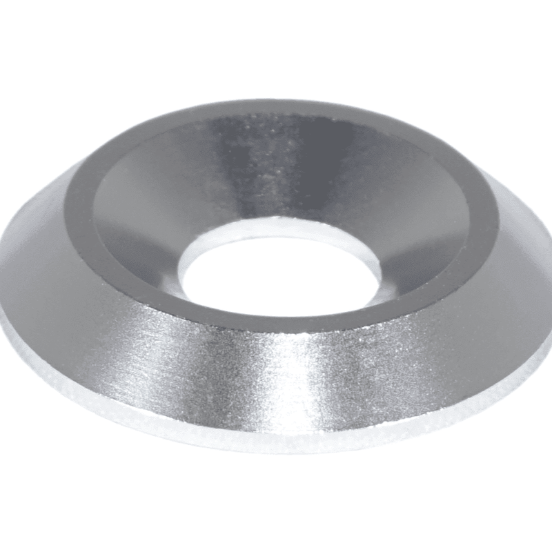 Load image into Gallery viewer, Silver billet aluminum dress-up washer for '03-08 Infiniti G35 ZSPEC fastener kit.