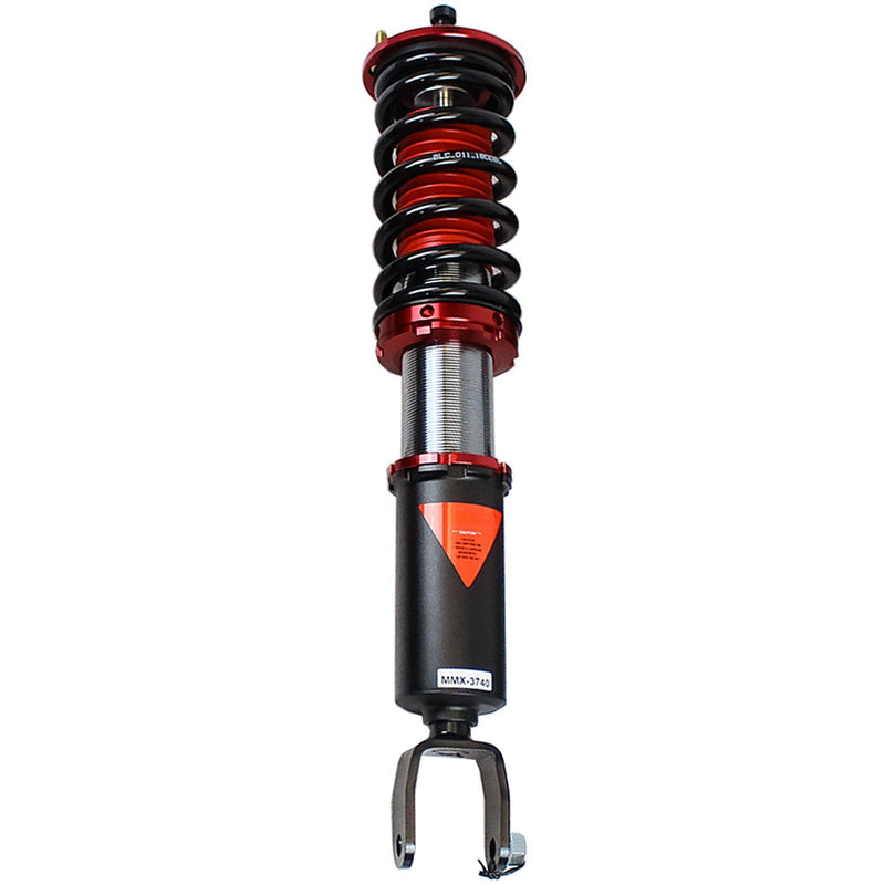 Load image into Gallery viewer, Godspeed coilover for Nissan Skyline R32, featuring black/red springs and a black damper body, new condition.