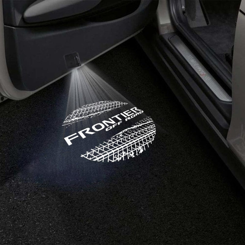 Cargue la imagen en el visor de la galería, Nissan Frontier Door Stick On Puddle Lights Various Designs 1997-2004