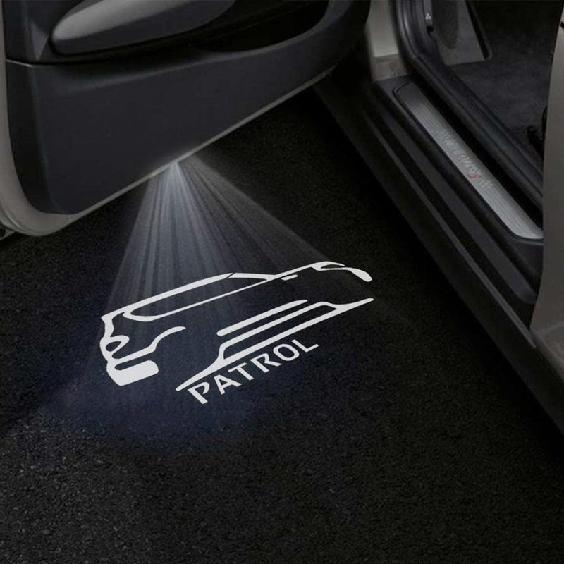 Cargue la imagen en el visor de la galería, Nissan Patrol 7th Gen Y63 Premium Door Puddle Lights Various Designs 2026