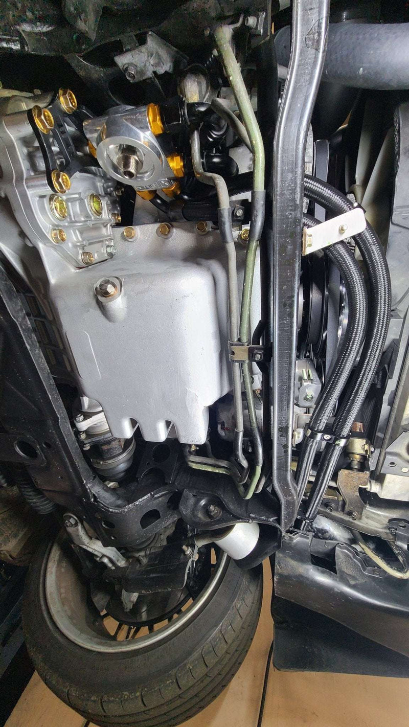Load image into Gallery viewer, U.P.G. oil cooler hose brackets for the Skyline GTR