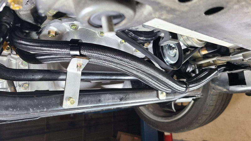Load image into Gallery viewer, U.P.G. oil cooler hose brackets for the Skyline GTR
