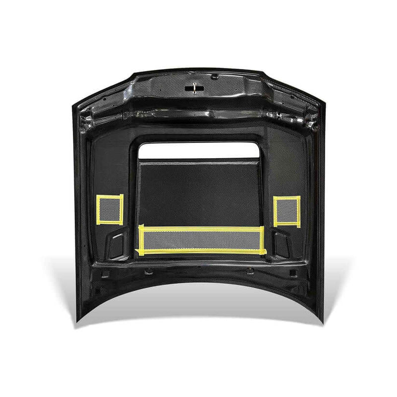 Load image into Gallery viewer, Nissan R33 Skyline GTR 400R Muse Japan Hood Assembly Dry Carbon (PRE-ORDER) - NizmoPartsPlug