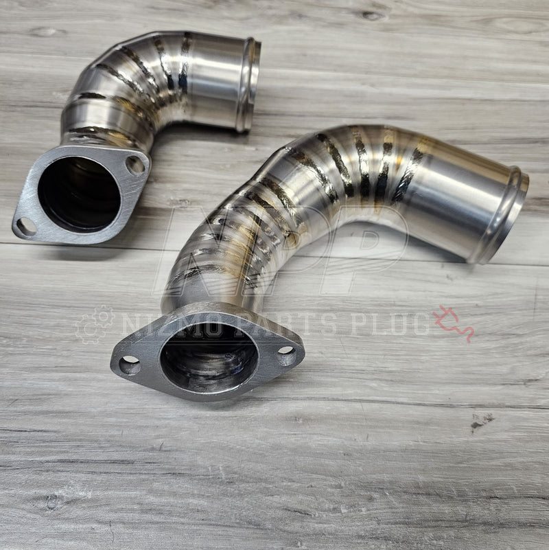 Load image into Gallery viewer, Muse Japan R32 GTR Dry Carbon x Titanium Air Inlet Pipe Set - NizmoPartsPlug