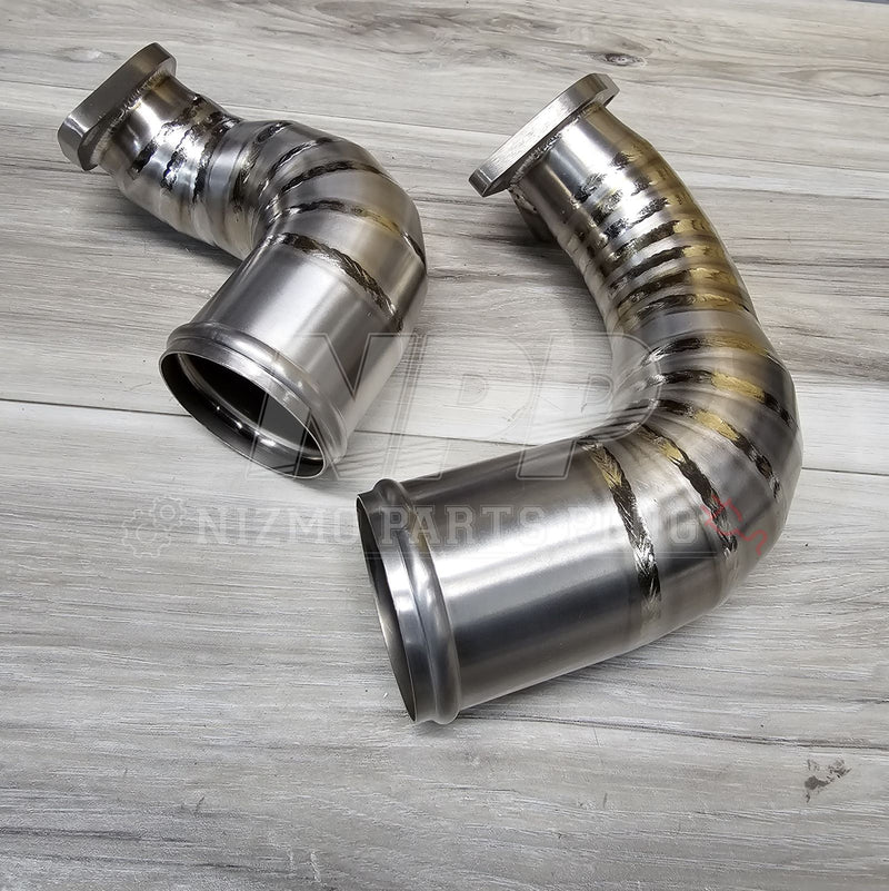 Load image into Gallery viewer, Muse Japan R32 GTR Dry Carbon x Titanium Air Inlet Pipe Set - NizmoPartsPlug