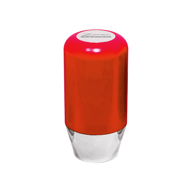 Load image into Gallery viewer, ZSPEC red Delrin and stainless steel shift knob for 350z, 370z, G35, G37, EVO, and RX models.