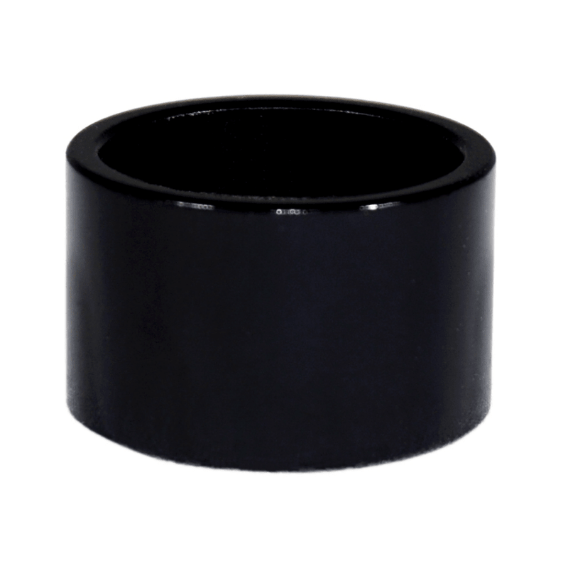 Load image into Gallery viewer, Black billet spacer for ZSPEC VQ35DE engine fastener kit. New, cylindrical metal component.