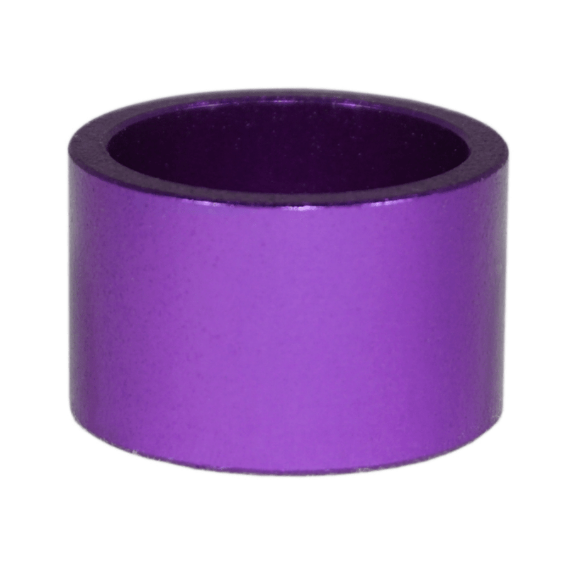 Load image into Gallery viewer, Purple billet aluminum spacer for ZSPEC VQ35DE engine cover fastener kit. Isolated on white.