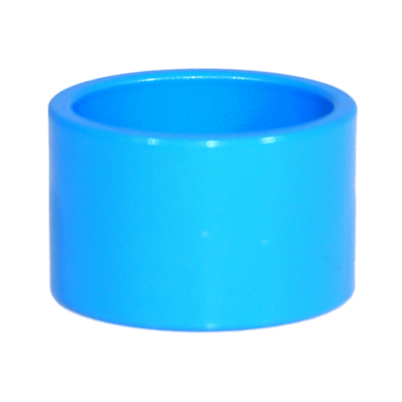 Load image into Gallery viewer, Bright blue cylindrical billet spacer from ZSPEC VQ35DE engine cover fastener kit.