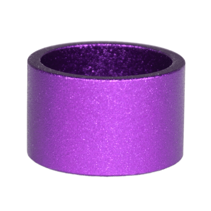 Load image into Gallery viewer, Purple billet aluminum spacer for VQ35DE engine cover fastener kit.
