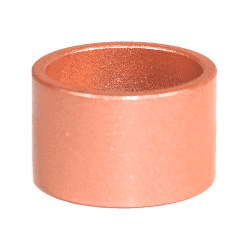Load image into Gallery viewer, ZSPEC billet copper spacer for Nissan 300zx & 240sx fuel injector kit. Smooth cylindrical metallic finish.