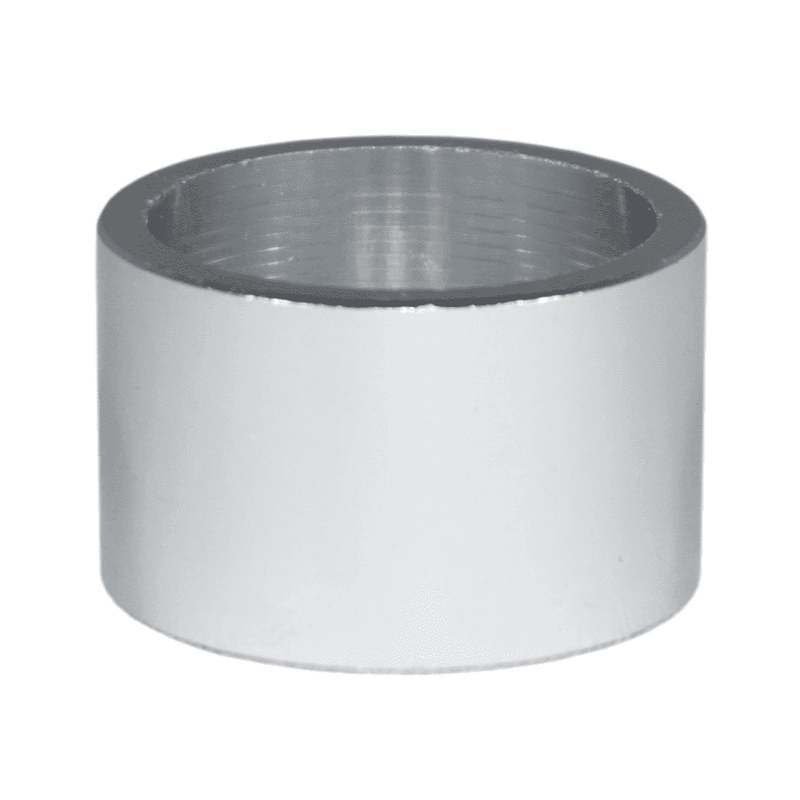Load image into Gallery viewer, Silver cylindrical spacer from ZSPEC fuel injector kit for Nissan 300ZX and 240SX.