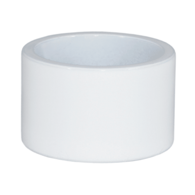 Load image into Gallery viewer, White billet spacer for ZSPEC VQ35DE engine cover fastener kit. Isolated studio shot.