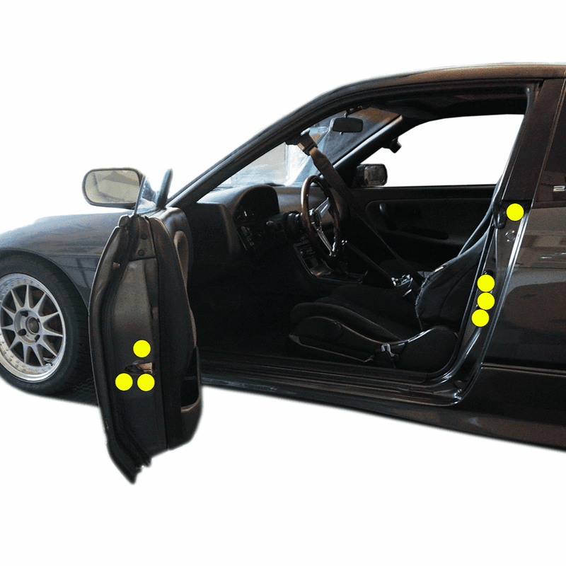 Load image into Gallery viewer, ZSPEC Dress Up Bolts® Fastener Kit, Door Jams Area for Nissan 240SX S13 (& Silvia), Titanium
