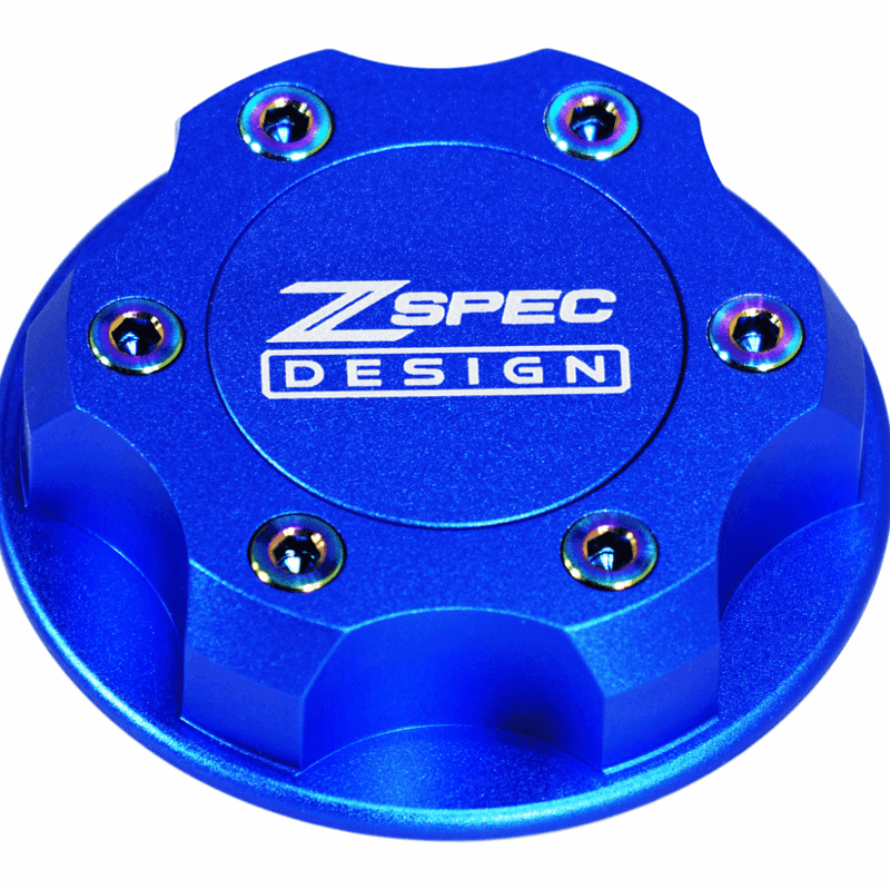 ギャラリービューアに画像をロードする, ZSPEC Billet Oil Filler Cap for Nissan/Infiniti/Datsun, Blue Cap w/ Titanium Accents