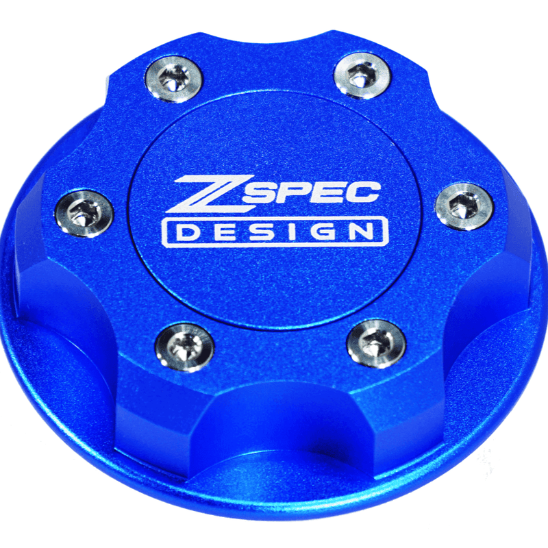 ギャラリービューアに画像をロードする, ZSPEC Billet Oil Filler Cap for Nissan/Infiniti/Datsun, Blue Cap w/ Titanium Accents
