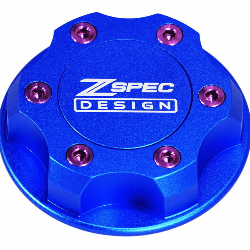 ギャラリービューアに画像をロードする, ZSPEC Billet Oil Filler Cap for Nissan/Infiniti/Datsun, Blue Cap w/ Titanium Accents