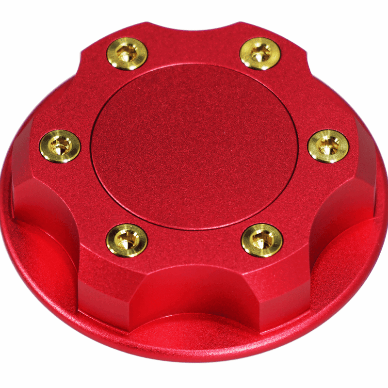 ギャラリービューアに画像をロードする, ZSPEC Billet Oil Filler Cap for Nissan/Infiniti/Datsun, Red Cap w/ Titanium Accents