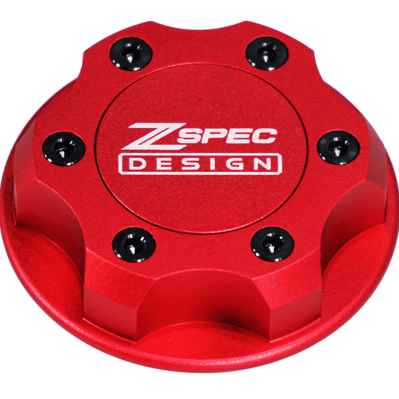 ギャラリービューアに画像をロードする, ZSPEC Billet Oil Filler Cap for Nissan/Infiniti/Datsun, Red Cap w/ Titanium Accents