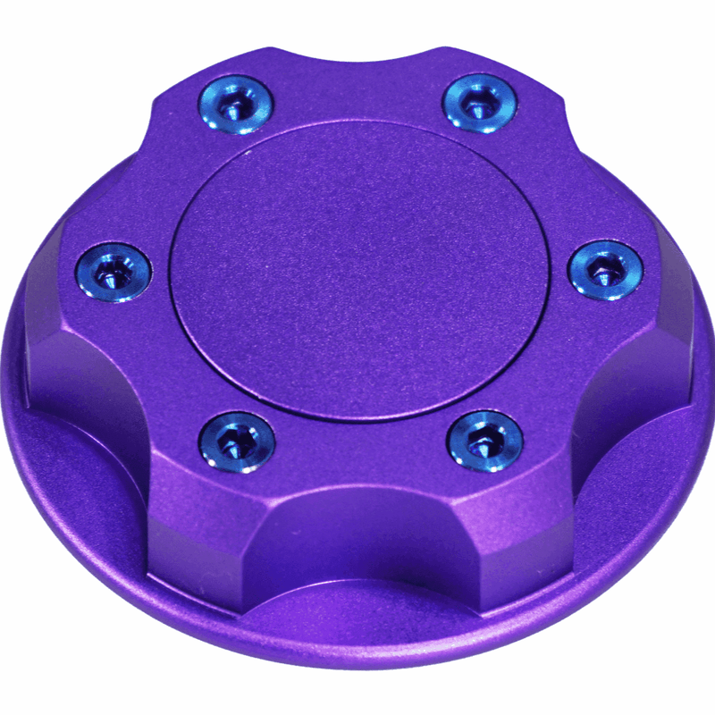 Load image into Gallery viewer, ZSPEC Billet Oil Filler Cap for Nissan/Infiniti/Datsun, Purple Cap w/ Titanium Accents