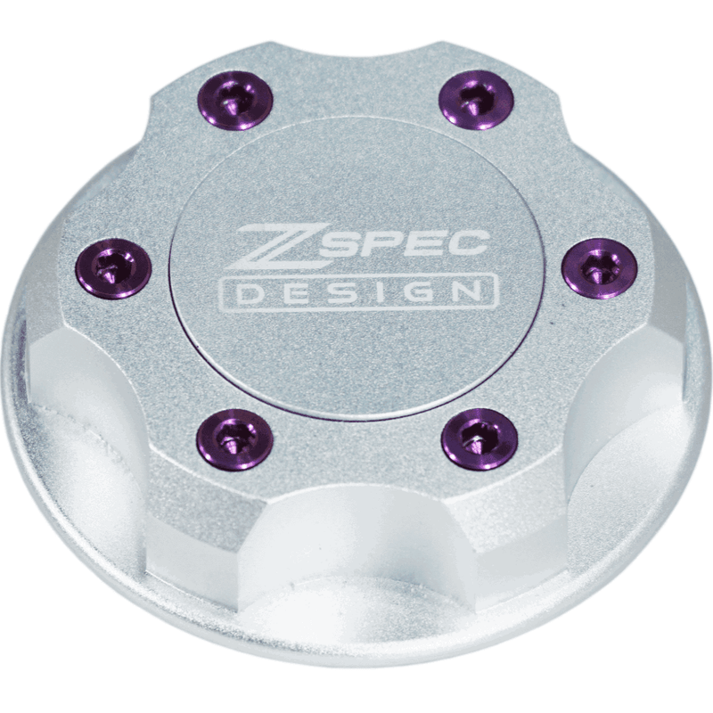 ギャラリービューアに画像をロードする, ZSPEC Billet Oil Filler Cap for Nissan/Infiniti/Datsun, Silver Cap w/ Titanium Accents