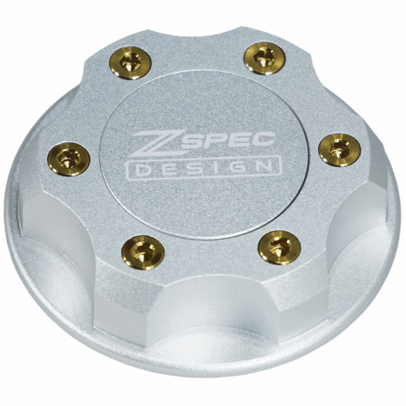 ギャラリービューアに画像をロードする, ZSPEC Billet Oil Filler Cap for Nissan/Infiniti/Datsun, Silver Cap w/ Titanium Accents